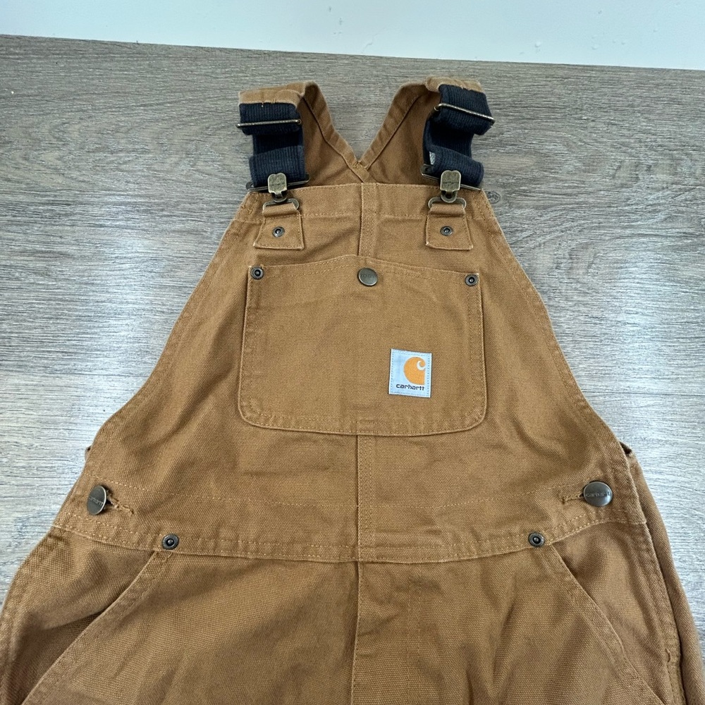 Carhartt Tan Bib Overalls